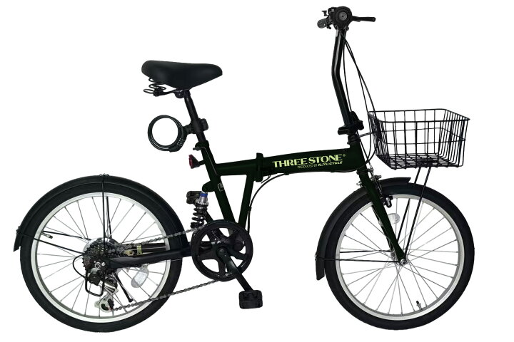 【楽天市場】【新色入荷！】AIJYUCYCLE 折りたたみ自転車 20インチ シマノ 6段ギア リアサスペンション LEDライト ロック錠 シティ サイクル 街乗り 通勤 通学 サイクリング お出掛け EB-020 : ＳＫ生活雑貨店