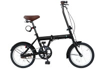 楽天市場】自転車 16インチ 折りたたみ（カラーブラック）（スポーツ 