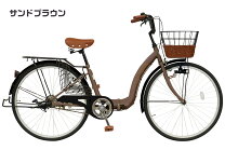 楽天市場】自転車 26インチ ママチャリ（カラーブラウン）（スポーツ 