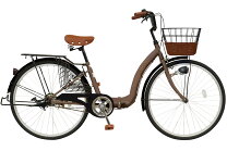 楽天市場】自転車 26インチ ママチャリ（カラーブラウン）（スポーツ 