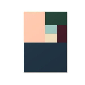 アートポスター フレーム付・アートパネル額付 北欧 抽象 幾何学模様抽象画シリーズ タイプ10 A4 A3 A2