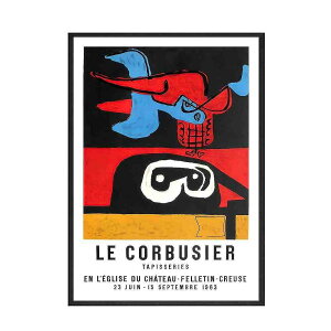 アートポスター フレーム付・アートパネル額付 抽象画シリーズ ル・コルビュジエ デザインNO-4 A4 A3 A2