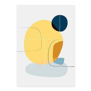 A2 A3 フレーム付 アートパネル アートポスター 抽象画シリーズ デザインNO-B