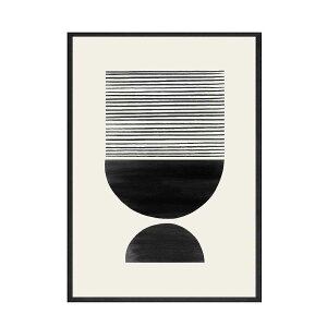 アートポスター フレーム付・アートパネル額付 モノクロアートシリーズ デザインNO-3 A4 A3 A2