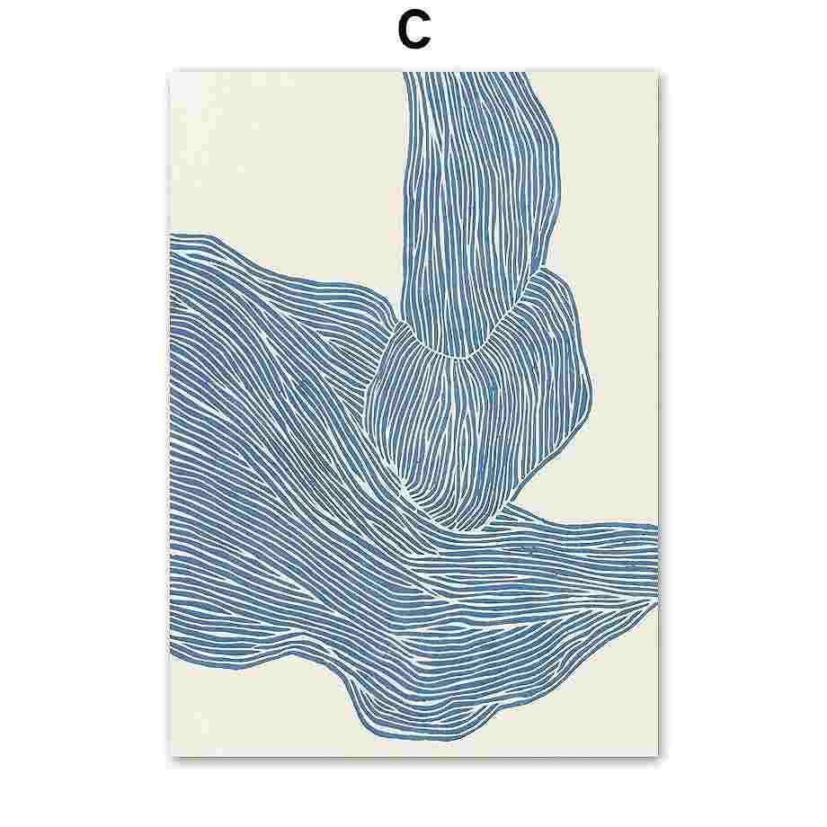 直ぐ飾れる フレーム（額）付きアートアートパネル アートポスター 抽象画シリーズ デザインNO-C A4 A3 A2