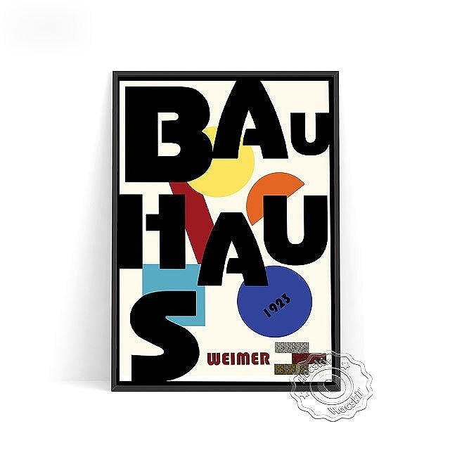 半額品 bauhaus/額付きポスター バウハウス