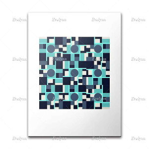アートポスター フレーム付・アートパネル額付 おしゃれ 幾何学模様シリーズ デザインNO-1 A4 A3 A2