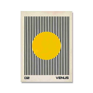 A2 A3 フレーム付 アートパネル アートポスター 抽象画シリーズ デザインNO-10 バウハウス ポスター