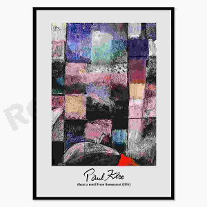 アートポスター フレーム付・アートパネル額付 抽象画シリーズ パウル・クレー ポスター パウル クレー ポスター デザインNO-7