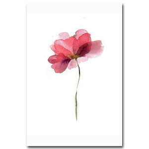 アートポスター フレーム付・アートパネル額付 植物 ボタニカル ・花・水彩画シリーズ ピンク デザインNO-1 A4 A3 A2