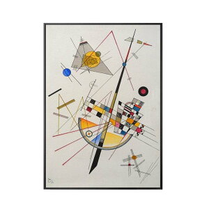 アートポスター フレーム付・アートパネル額付 北欧 カンディンスキー 幾何学模様 Aタイプ A4 A3 A2