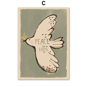 アートポスター フレーム付おしゃれ アートパネル 絵画 壁 絵 鳩 デザインNO-C