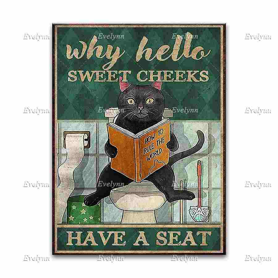 アートポスター インテリア雑貨 小物 リビング 玄関 トイレ レトロ 猫