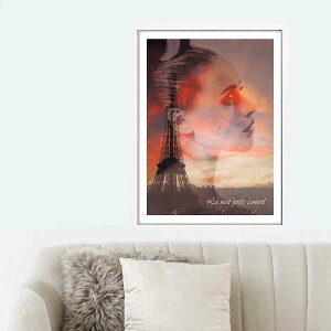 アートポスター アートパネル アートフレーム ポスターおしゃれ 額付き オードリー・ヘップバーン ポスター パリ A4 A3 A2