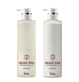 セット　h&s　深ヘッドスパ　アドバンスドエイジングケア　シャンプーポンプ1本(435ml)＋トリートメントポンプ1本(435g)　神奈川倉庫