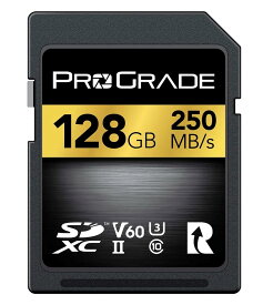 ProGrade Digital SDXC UHS-II V60 GOLD 128GB メモリーカード プログレードデジタル [正規輸入品］ 1個　大阪倉庫