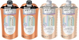 エッセンシャル ザビューティ 髪のキメ美容 素髪を守るバリアシャンプーリンス つめかえ用 340ml フローラルリュクスの香り　セット売り各2本