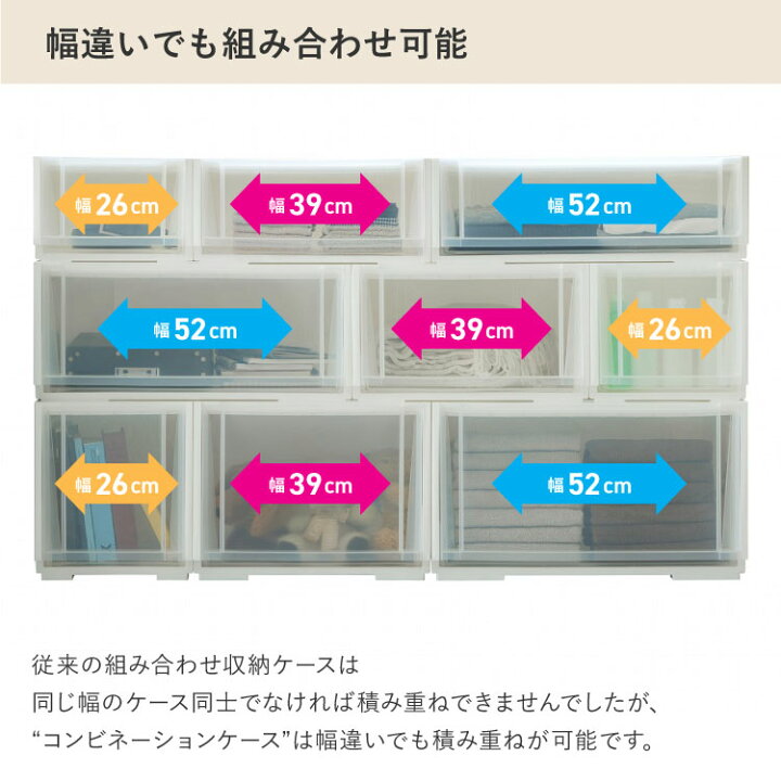 楽天市場】収納ケース コンビネーションケース SANKA サンカ 引き出し 