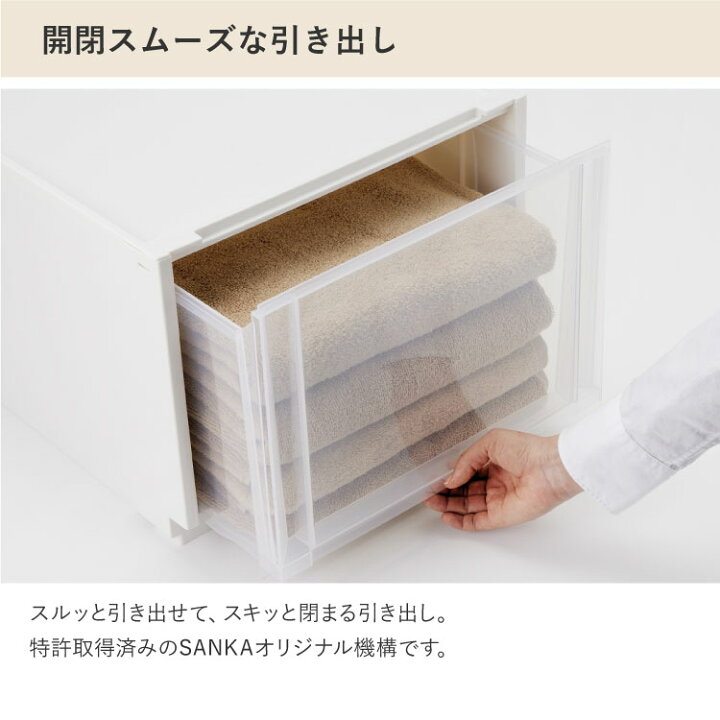 楽天市場】収納ケース コンビネーションケース SANKA サンカ 引き出し 