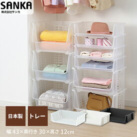 【10％OFFクーポン★5/9 20:00〜5/16 1:59】 STOCKS（ストックス） トレー 【クリア ホワイト ブラック】 natura ナチュラ サンカ SANKA スキュウプラス 収納ボックス 収納ケース 家具 キッチン おしゃれ インテリア お