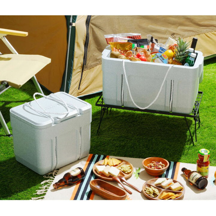 Amazon | HIGHAWK保温・保冷 発泡スチロール 箱 クーラーボックス ケータリング用 コンテナー フォームボックス デリバリー 長時間保冷  肉厚 冷凍箱 高密度（30L箱+レザー・クロースカバー） | HIGHAWK | クーラーボックス BEIBEINOYA 発泡スチロール 箱 大型 クーラーボックス 保冷箱 大容量 保温・保冷 ケータリング用コンテナー フォームボッ