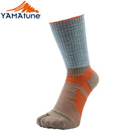 靴下 YAMAtune ヤマチューン ハイカーズアーチソックスクルーTabi（ライトグリーン） 20325