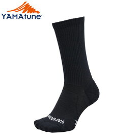 靴下 YAMAtune ヤマチューン ワーククッションパイルクルーソックス（ブラック） ：76006
