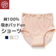 【P5倍&最大1,500円OFFクーポン】吸水パッド付き ショーツ 介護パンツ 綿100％ レディース 女性 介護下着…