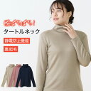 【スーパーSALE 23%OFF】裏起毛 タートルネック インナー 静電防止機能 長袖 ハイネック レディース 女性 秋冬 防寒 脱 パチパチ 暖かい あったか あたたかい 保温 薄手 ストレッチ 冬用 女性 30代 40代 50代 60代 婦人 下着 肌着 K9780X-FS-R
