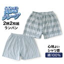 SALE【20offクーポン】クレープ肌着 紳士 ピケプリントランパン 2柄2枚 セット メンズ 春夏 綿 100% 下着 インナー 夏…