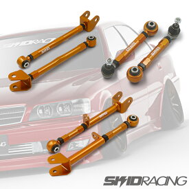 車検OK JZX100 調整式 リア アーム 3点セット ロアアーム テンションロッド トーコントロールアーム スキッドレーシング skid racing #