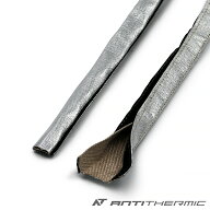 ANTI THERMIC アルミ ヒート チューブ 内径76ミリ ホース マジックテープ オイルクーラー 燃料ホース 断…