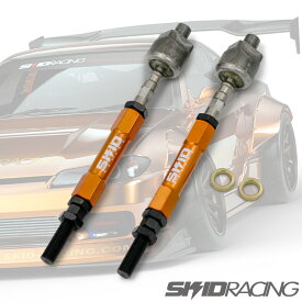 S14 S15 強化 タイロッド 調整式 フロント 切れ角アップ ドリフト スキッドレーシング skid racing C34 C35 R33 R34 Y32 Y33