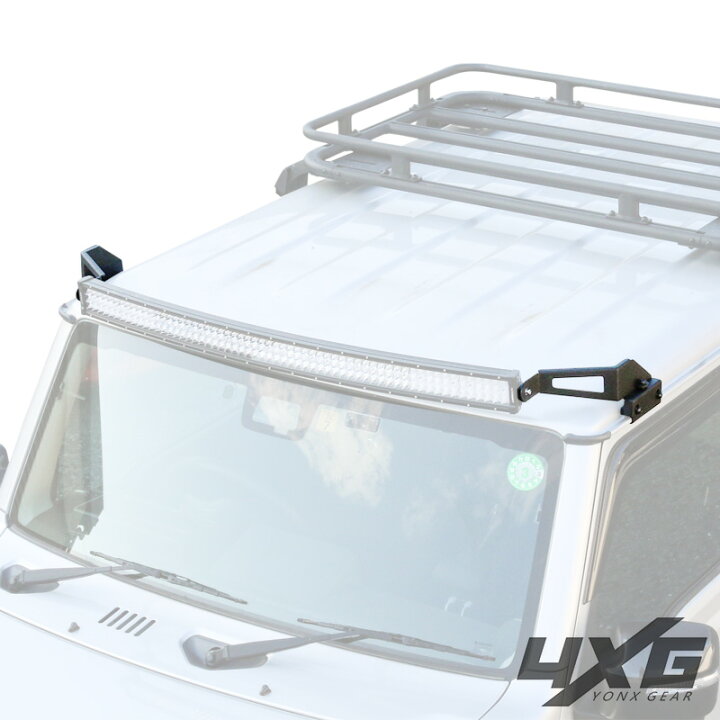 楽天市場】4XG JB64 LED ライトバー ブラケット 高剛性 JB74 ジムニー 