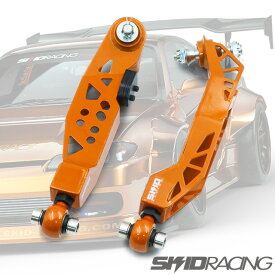 車検OK S14 S15 ロアアーム 鬼キャン ドリフト フロント ピロ ネガ C34 C35 Y32 Y33 R33 R34 SKID RACING スキッドレーシング