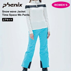 PHENIX フェニックス Snow wave Jacket_Time Space Ws Pants LEGACY スキー ウェア アウター ジャケット パンツ 上下セット レディース 女性 伸縮性 耐久性 防水性 保温性 ESW23OT64 ESW23OB61 正規品 送料無料