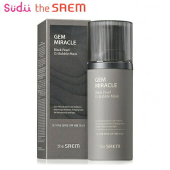 ジェムミラクルブラックパールO2バブルマスク105gGEMMIRACLEBlackPearlO2BubbleMask韓国コスメtheSAEMザセム
