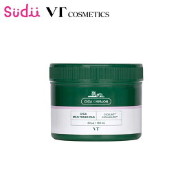 【シカ 拭き取りパッド】VT CICA MILD TONER PAD 60枚 / 130ml【正規品】ブイティ 公式 スキンケア シカ トナーパッド 角質 角質ケア 水分チャージ ケア 弱酸性 うるおい 毛穴引き締め 弾力 肌キメ 水分 スキンケア くすみ グリーンパット