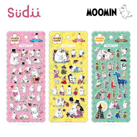 【 韓国正規品 ムーミン シール 】MOOMIN SEAL ぷっくりシール マシュマロ シール 3D 立体 ぷくぷく キャラクター 文具 可愛いシール 立体シール エポキシシール 3Dシール デコシール 韓国雑貨 ステッカー 透明シール スマホデコ ギフト