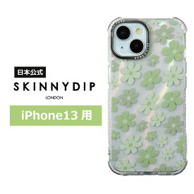 【公式】SKINNYDIP iPhone13用 ケース セージフラワー フラワー 耐衝撃性
