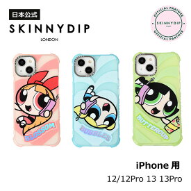【公式】SKINNYDIP iPhone用 ケース パワーパフガールズ グリッターシリーズ iPhone12 iPhone12Pro iPhone13 スマホケース 耐衝撃性