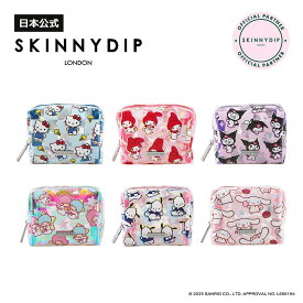 【公式】SKINNYDIP ポーチ ハローキティ マイメロディ クロミ リトルツインスターズ ポチャッコ シナモロール サンリオキャラクターズ メイクポーチ 小物入れ