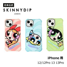 【公式】SKINNYDIP iPhone用 ケース パワーパフガールズ グリッターシリーズ iPhone12 iPhone12Pro iPhone13 スマホケース 耐衝撃性