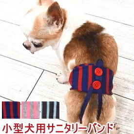 スキップドッグ! サニタリーパンツ ボーダー 犬 の マナー サニタリー パンツ マナーパンツ バンド チワワ 小型犬 プードル ヒート 生理 出血 ナプキン 吸収 女の子 メス 雌 カバー オムツ ショーツ かわいい 小さい 避妊 介護 ペットグッズ 犬用品 ペット用品