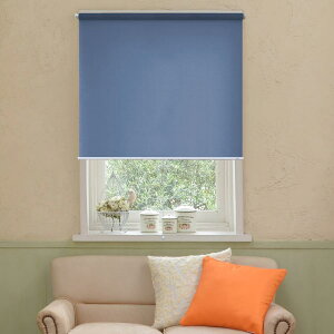 (1cmオーダー)スリムロールスクリーン 遮光 安眠(防炎)木ビス(木ネジ専用) ロールカーテン