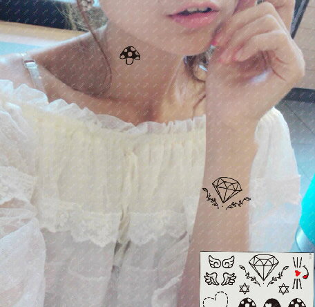 楽天市場 色々なマーク きのこ ダイヤモンド ハート フェイク タトゥーシール Temporary Tattoos Rcp 刺青 入れ墨 シール 仮装 クラブ ハロウィン イベント ワンポイント アイコン 腕周り 足首 Skip 楽天市場店