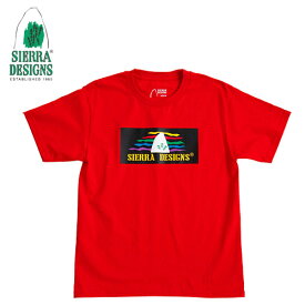 シエラデザイン SIERRA DESIGNS レインボーロゴ90's RAINBOW LOGO TEE (RED) 1504