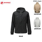 マムート MAMMUT Hiking WB Hooded Jacket AF Men 1012-00391 メンズ アウター アウトドアウエア black platinum savannah 【24春夏】S M L XL