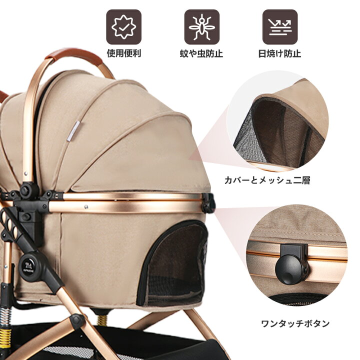 楽天市場】SKISOPGO ペットカート 分離型 対面式可能 シニア犬 介護 