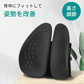 【在庫一掃】ランバーサポート 椅子 腰枕 背もたれ オフィスチェアのランバーサポート高さ5段調節可能 腰 クッション ガス透過性 メッシュ エルゴノミクス形状 自転車旅行 オフィス 寝室 書斎に使用 SmartMaster
